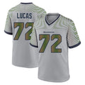 Odoa S.Seahawks #72 Abraham Lucas Player Grey 2025 Rivalries Collection Home Game Stitched Jerseys