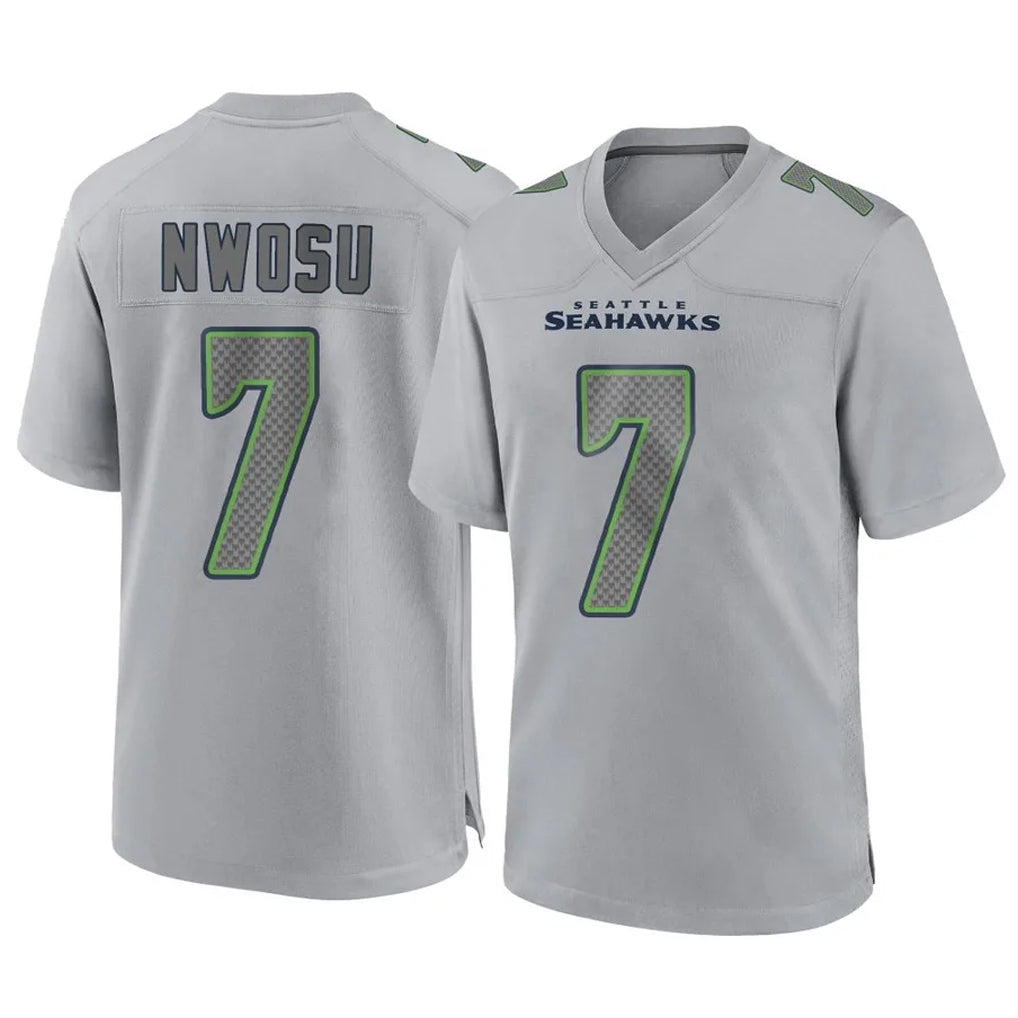 Odoa S.Seahawks #7 Uchenna Nwosu Player Gray Atmosphere Fashion Home Game Stitched Jerseys