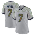 Odoa S.Seahawks #7 Uchenna Nwosu Player Grey 2025 Rivalries Collection Home Game Stitched Jerseys