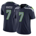 Odoa S.Seahawks #7 Uchenna Nwosu Player Navy Limited Vapor F.U.S.E. Home Game Stitched Jerseys