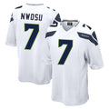 Odoa S.Seahawks #7 Uchenna Nwosu Player White Home Game Stitched Jerseys