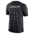 Odoa S.Seahawks #80 Steve Largent Player Black RFLCTV Limited Stitched Jerseys