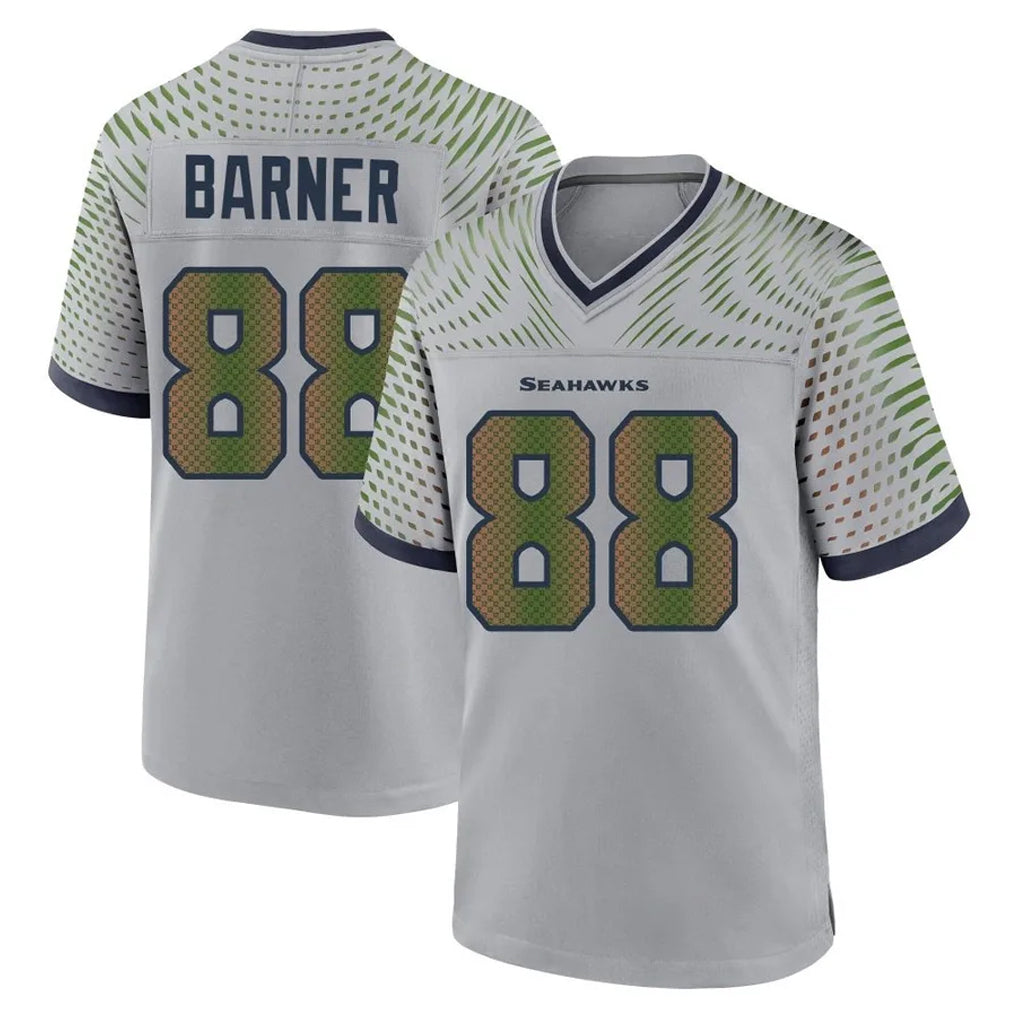 Odoa S.Seahawks #88 AJ Barner Player Grey 2025 Rivalries Collection Home Game Stitched Jerseys