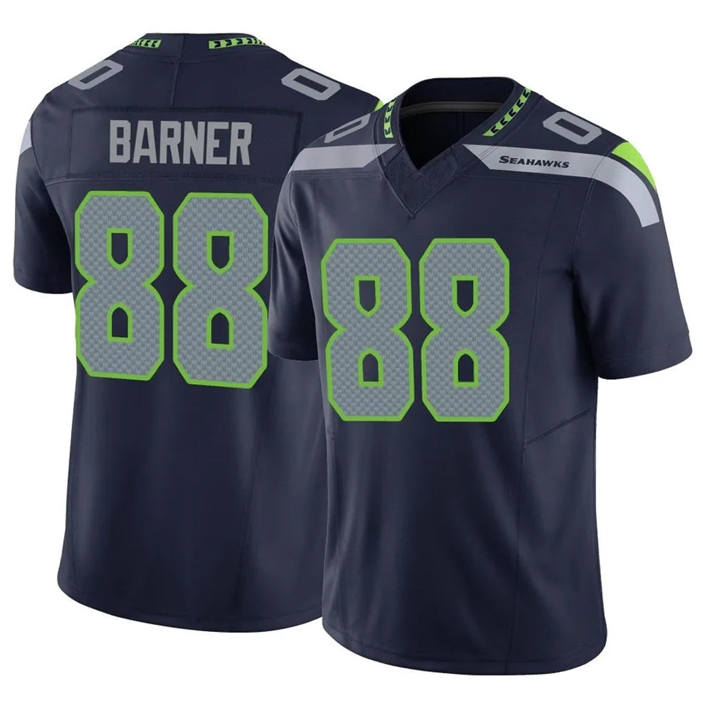 Odoa S.Seahawks #88 AJ Barner Player Navy Limited Vapor F.U.S.E. Home Game Stitched Jerseys