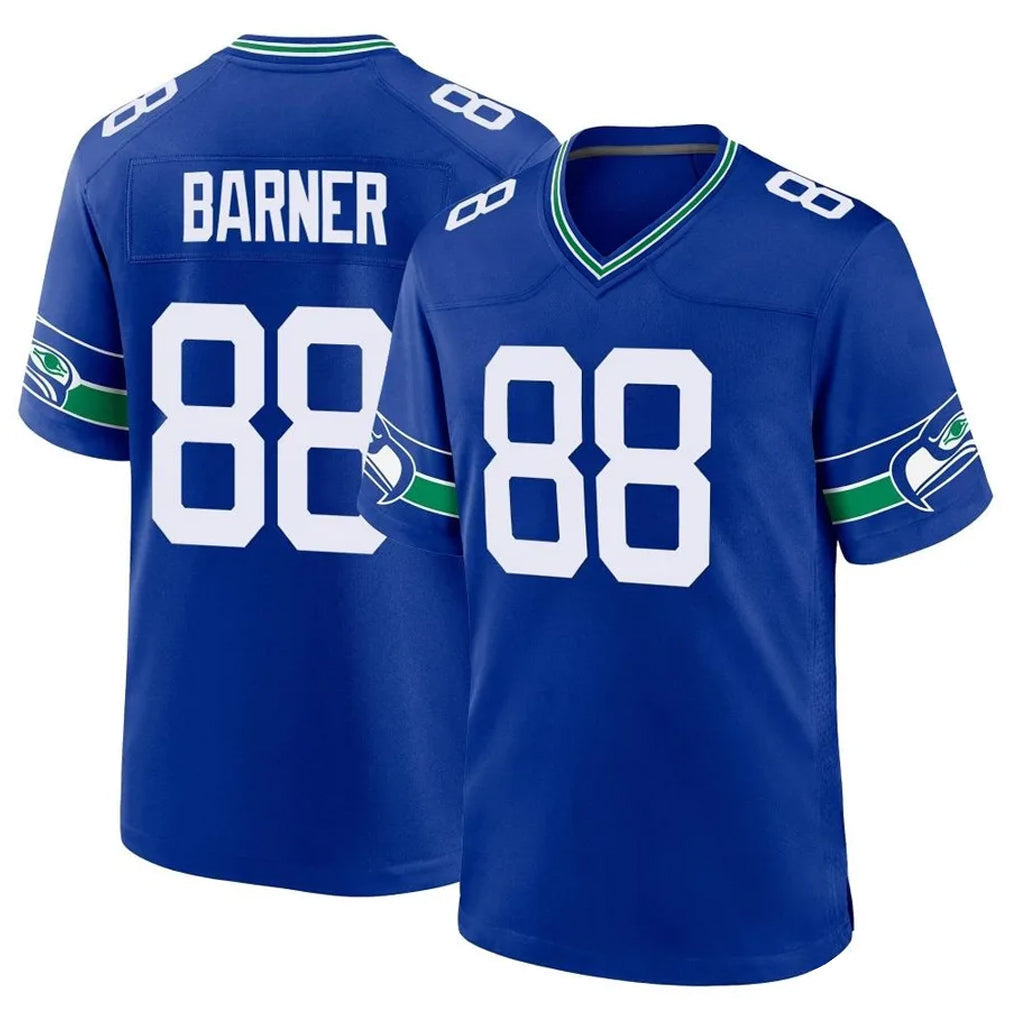 Odoa S.Seahawks #88 AJ Barner Player Royal Throwback Home Game Stitched Jerseys