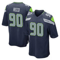 Odoa S.Seahawks #90 Jarran Reed Player Navy Home Game Stitched Jerseys