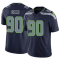 Odoa S.Seahawks #90 Jarran Reed Player Navy Limited Vapor F.U.S.E. Home Game Stitched Jerseys