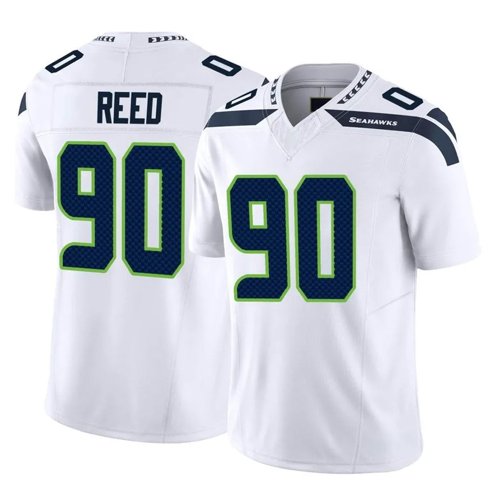 Odoa S.Seahawks #90 Jarran Reed Player White Limited Vapor F.U.S.E. Home Game Stitched Jerseys