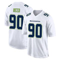 Odoa S.Seahawks #90 Jarran Reed Player White Tundra Fashion Home Game Stitched Jerseys