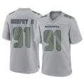Odoa S.Seahawks #91 Byron Murphy II Player Gray Atmosphere Fashion Home Game Stitched Jerseys