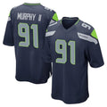Odoa S.Seahawks #91 Byron Murphy II Player Navy Home Game Stitched Jerseys