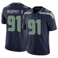 Odoa S.Seahawks #91 Byron Murphy II Player Navy Limited Vapor F.U.S.E. Home Game Stitched Jerseys