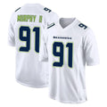 Odoa S.Seahawks #91 Byron Murphy II Player White Tundra Fashion Home Game Stitched Jerseys