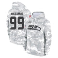 Odoa S.Seahawks #99 Leonard Williams Player Arctic Camo Limited Salute to Service Pullover Hoodies Game Stitched Jerseys