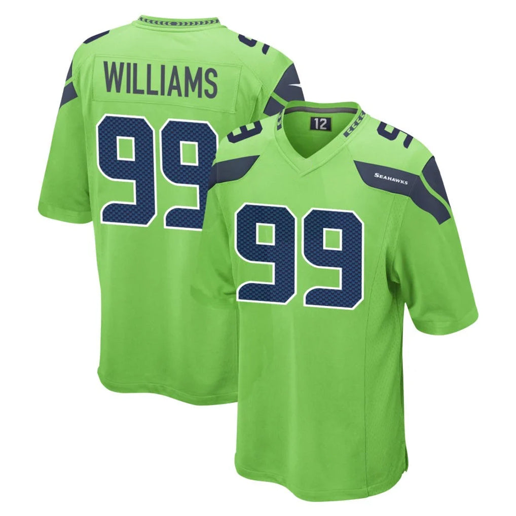 Odoa S.Seahawks #99 Leonard Williams Player Green Home Game Stitched Jerseys