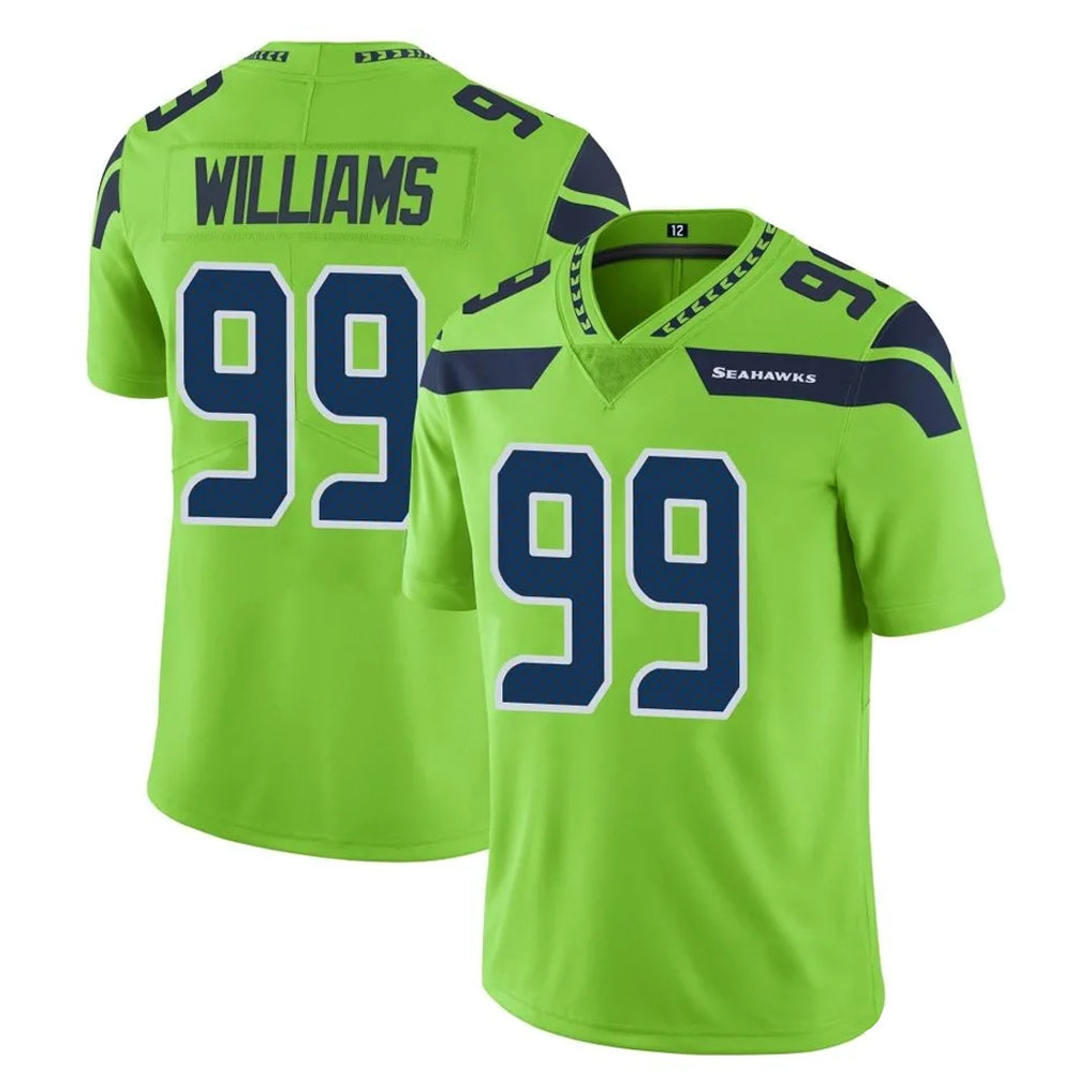 Odoa S.Seahawks #99 Leonard Williams Player Green Limited Color Rush Home Game Stitched Jerseys
