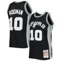 Odoa SA.Spurs #10 Dennis Rodman Mitchell & Ness Black 199394 Hardwood Classics Swingman Stitched Jerseys