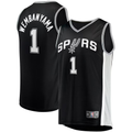 Odoa SA.Spurs #1 Victor Wembanyama Black Fast Break Replica Stitched Stitched Jerseys-Icon Edition