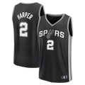 Odoa SA.Spurs #2 Dylan Harper Black Fast Break Stitched Jerseys- Icon Edition