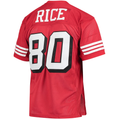 Odoa SF.49ers 1994 #80 Jerry Rice Mitchell & Ness Scarlet Authentic Throwback Retired Player Jersey
