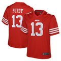 Odoa SF.49ers #13 Brock Purdy Player Scarlet Home Game Stitched Jerseys