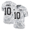 Odoa SF.49ers #10 Mac Jones Player Arctic Camo Limited Salute To Service Home Game Stitched Jerseys