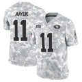Odoa SF.49ers #11 Brandon Aiyuk Player Arctic Camo Salute to Service Limited Stitched Jerseys