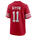 Odoa SF.49ers #11 Brandon Aiyuk Scarlet Game Player Stitched Jerseys