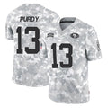 Odoa SF.49ers #13 Brock Purdy Player Arctic Camo Limited Salute To Service Home Game Stitched Jerseys