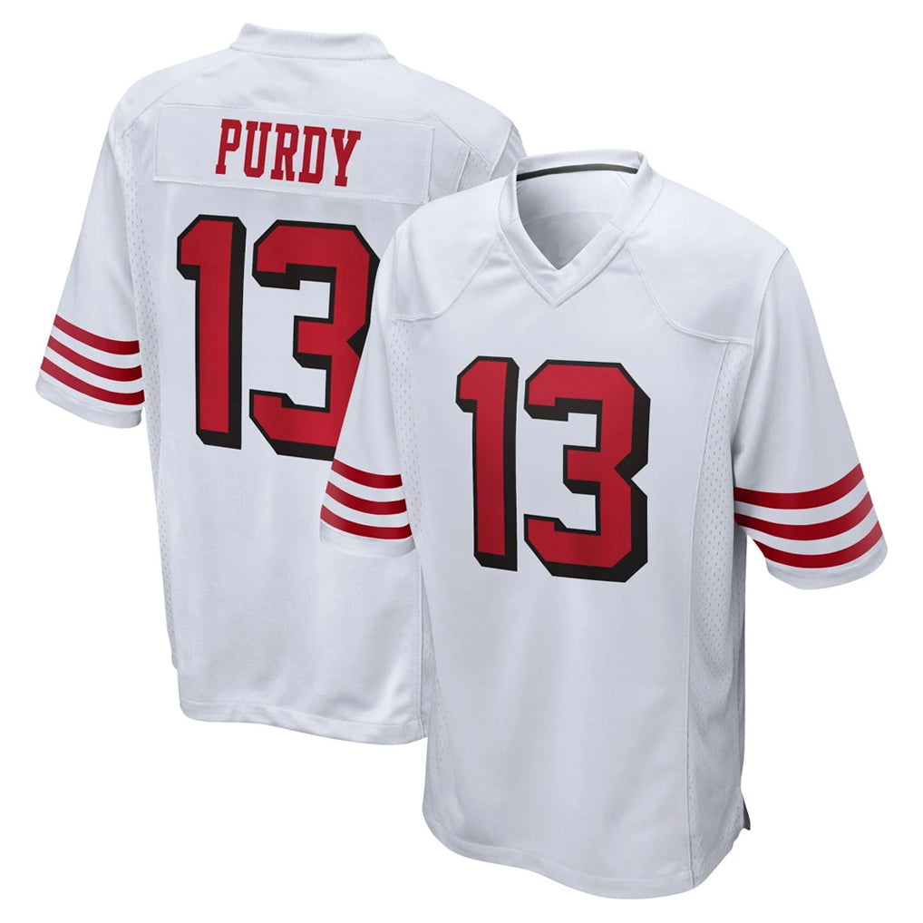 Odoa SF.49ers #13 Brock Purdy Player White Limited Alternate Home Game Stitched Jerseys