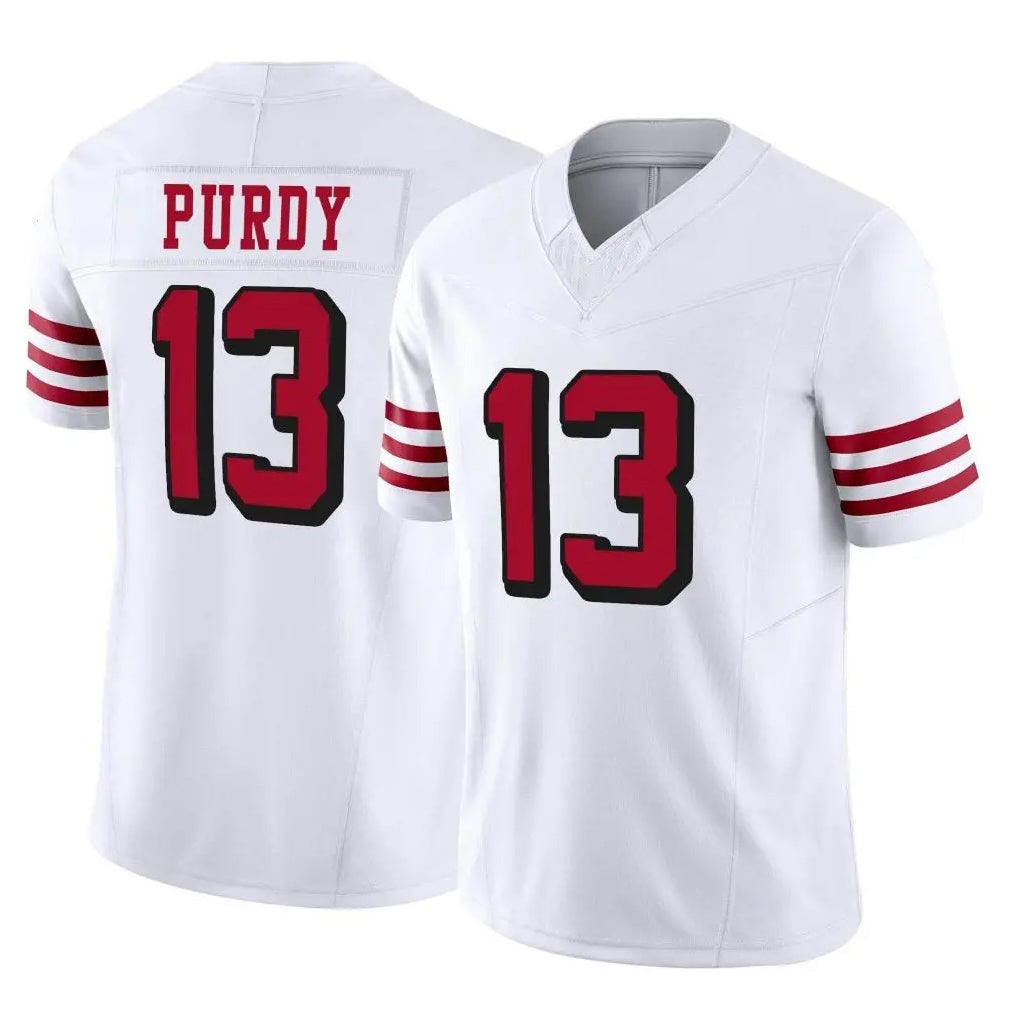 Odoa SF.49ers #13 Brock Purdy Player White Limited Alternate Vapor F.U.S.E. Home Game Stitched Jerseys