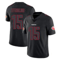 Odoa SF.49ers #15 De'Zhaun Stribling Player Black Impact Limited Home Game Stitched Jerseys