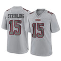 Odoa SF.49ers #15 De'Zhaun Stribling Player Gray Atmosphere Fashion Home Game Stitched Jerseys
