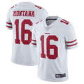 Odoa SF.49ers #16 Joe Montana Player Vapor Untouchable Limited Throwback White Stitched Jerseys