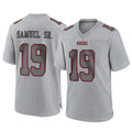 Odoa SF.49ers #19 Deebo Samuel Sr. Player Gray Atmosphere Fashion Home Game Stitched Jerseys