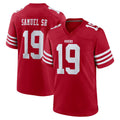 Odoa SF.49ers #19 Deebo Samuel Sr. Player Red Game Home Stitched Jerseys