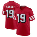 Odoa SF.49ers #19 Deebo Samuel Sr. Player Red Limited Alternate Home Game Stitched Jerseys