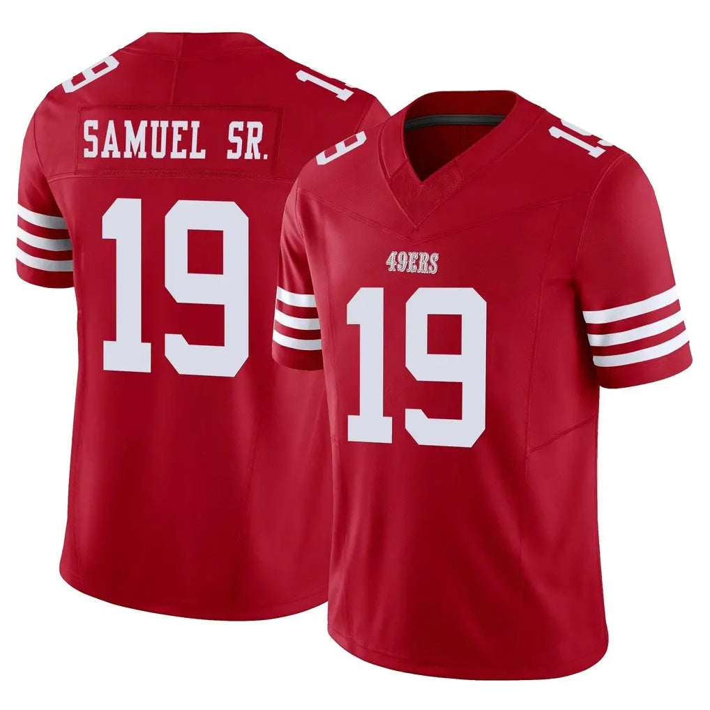 Odoa SF.49ers #19 Deebo Samuel Sr. Player Red Limited Vapor F.U.S.E. Home Game Stitched Jerseys