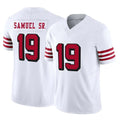 Odoa SF.49ers #19 Deebo Samuel Sr. Player White Limited Alternate Vapor F.U.S.E. Home Game Stitched Jerseys