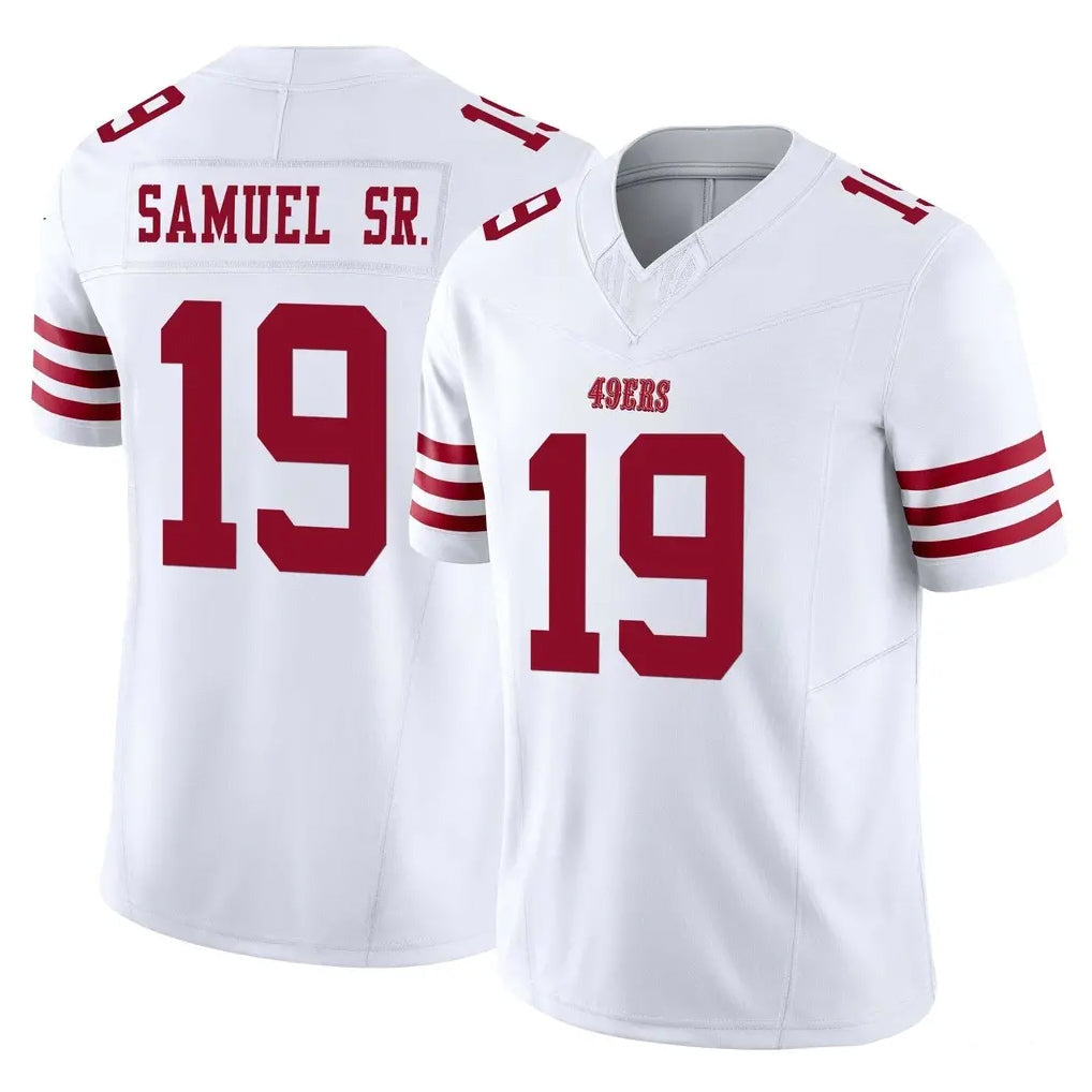 Odoa SF.49ers #19 Deebo Samuel Sr. Player White Limited Vapor F.U.S.E. Home Game Stitched Jerseys