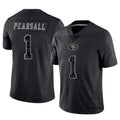Odoa SF.49ers #1 Ricky Pearsall Player Black RFLCTV Limited Stitched Jerseys