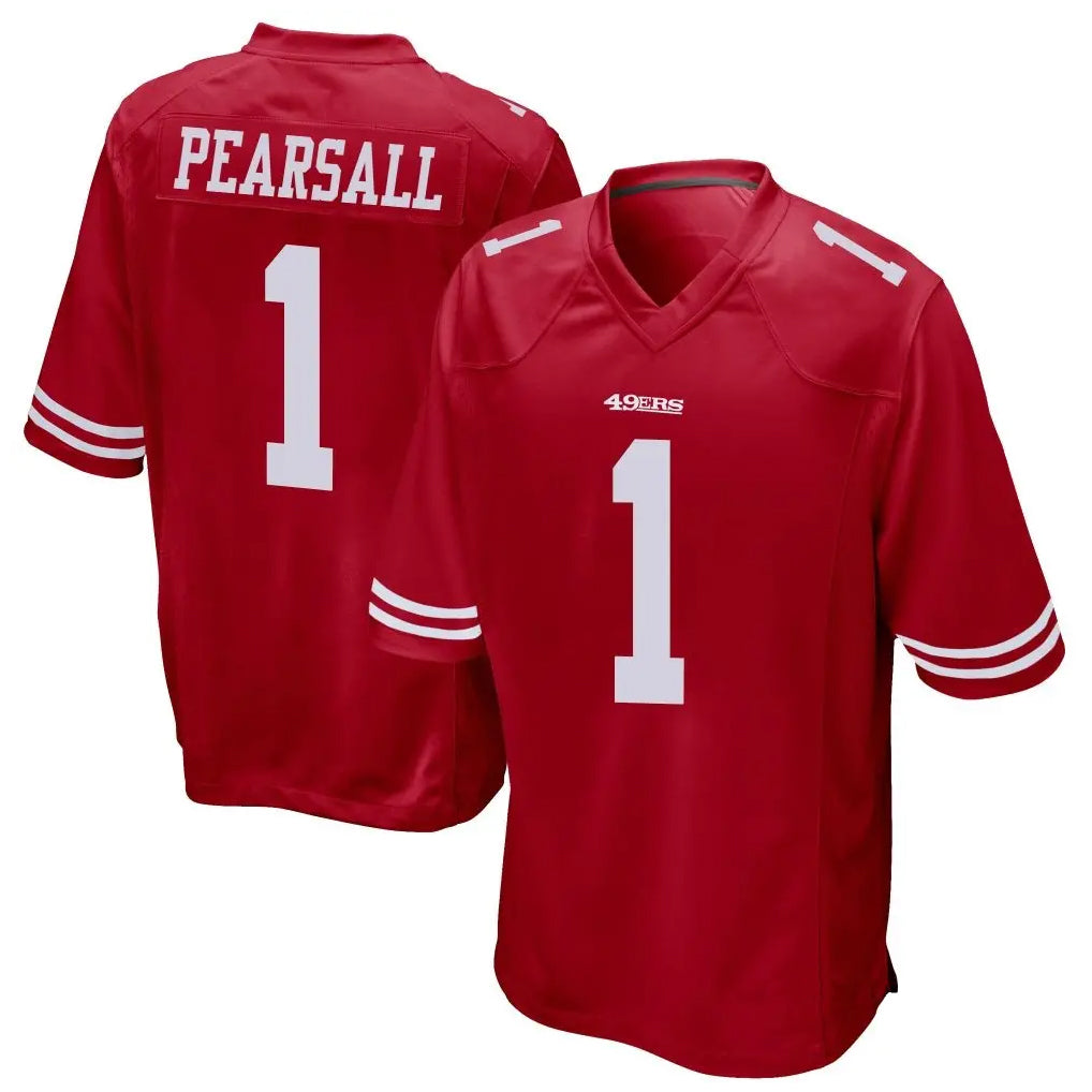 Odoa SF.49ers #1 Ricky Pearsall Player Scarlet Game Stitched Jerseys
