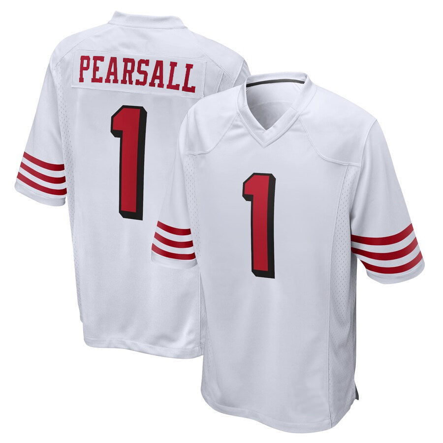 Odoa SF.49ers #1 Ricky Pearsall Player White Game Stitched Jerseys