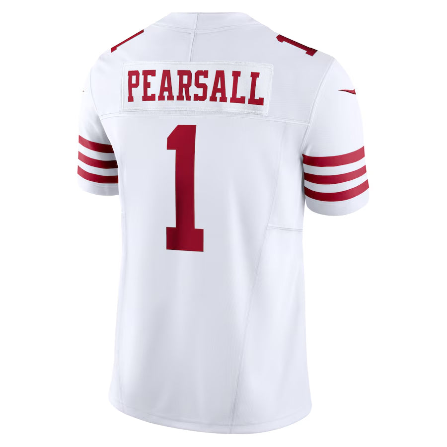 Odoa SF.49ers #1 Ricky Pearsall Player White Vapor F.U.S.E. Limited Stitched Jerseys