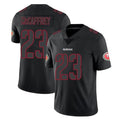 Odoa SF.49ers #23 Christian McCaffrey Player Black Impact Limited Home Game Stitched Jerseys