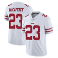 Odoa SF.49ers #23 Christian McCaffrey Player White Limited Vapor Untouchable Home Game Stitched Jerseys