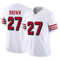 Odoa SF.49ers #27 Ji'Ayir Brown Player White Limited Alternate Vapor F.U.S.E. Home Game Stitched Jerseys