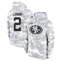 Odoa SF.49ers #2 Deommodore Lenoir Player Arctic Camo Limited Salute to Service Pullover Hoodies Game Stitched Jerseys
