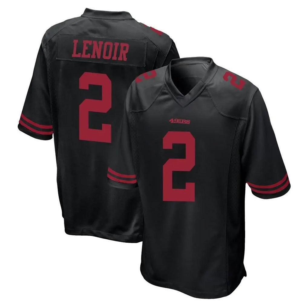 Odoa SF.49ers #2 Deommodore Lenoir Player Black Alternate Home Game Stitched Jerseys