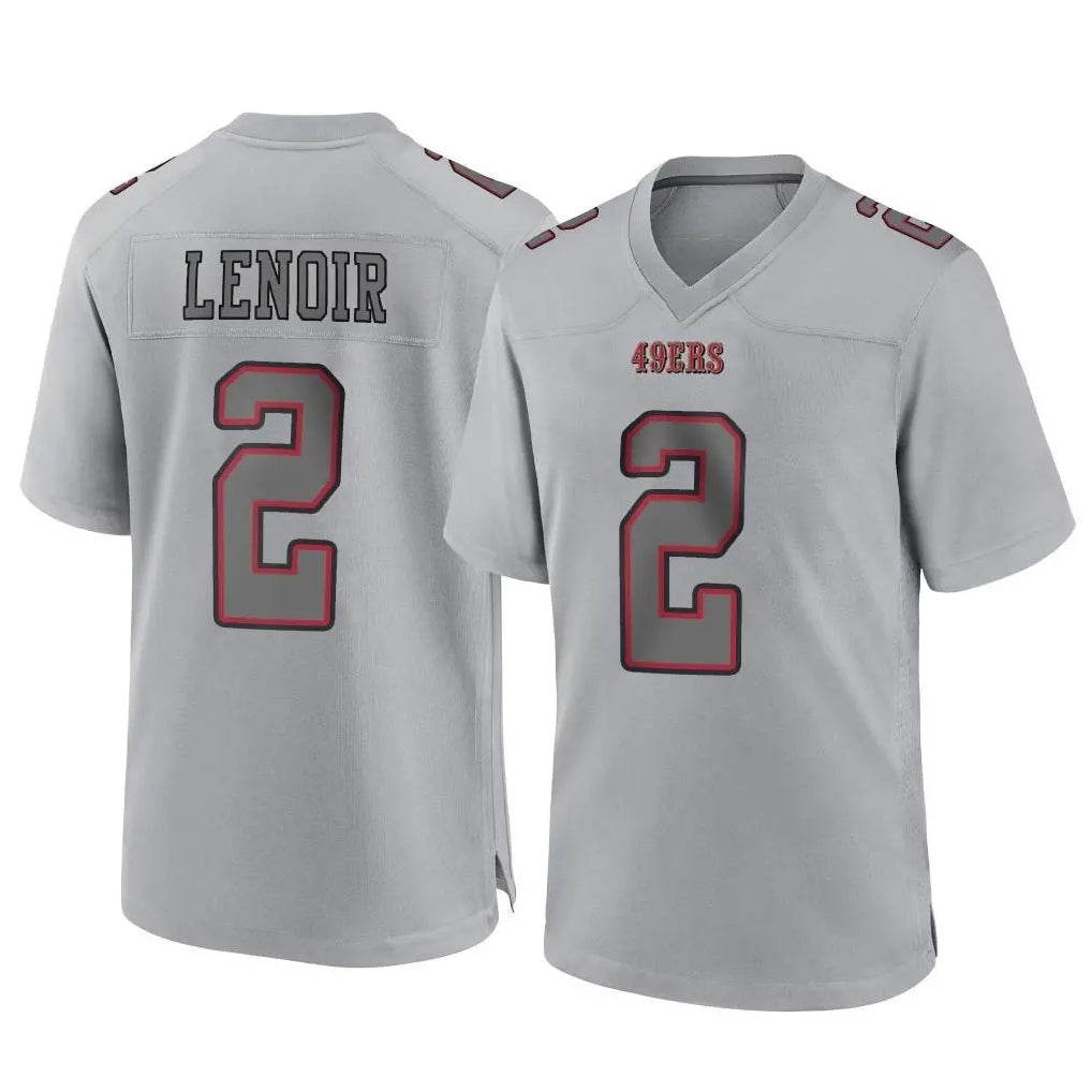 Odoa SF.49ers #2 Deommodore Lenoir Player Gray Atmosphere Fashion Home Game Stitched Jerseys